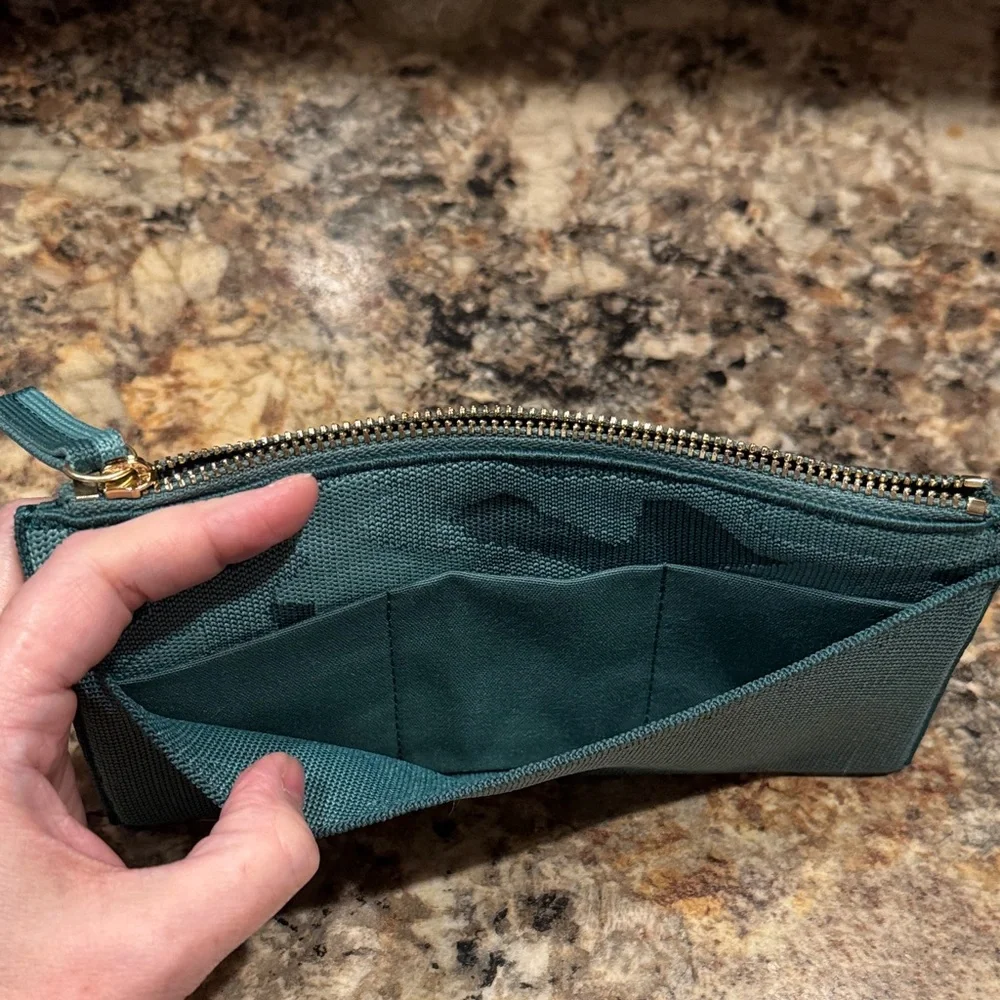 Rothy's Mistletoe Zip Wallet - Picture 3 of 6